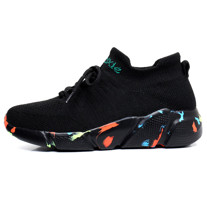 Men's sock-like knitted sneakers with seamless upper material and cushioned EVA platform sole Mune Fashion