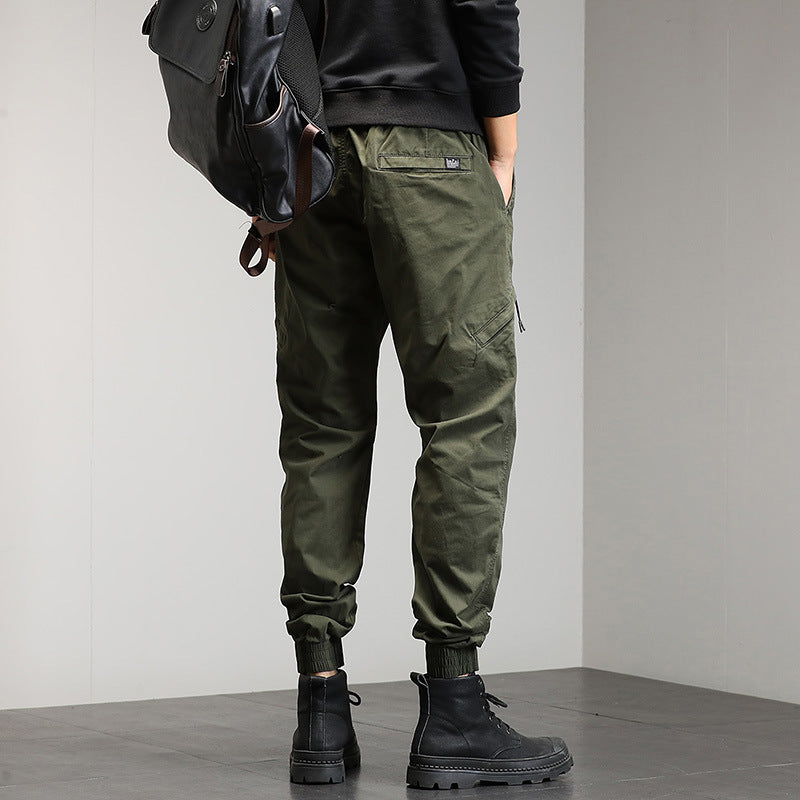 Herren Cargo-Jogginghose im Utility-Look mit elastischem Bund, Kniepaneelen und Klappentaschen Mune Fashion