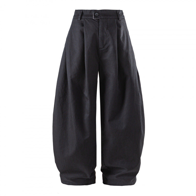 Women's Wide High-Waist Pleated Balloon Pants Mune Fashion