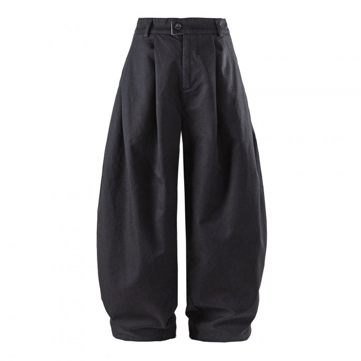 Women's Wide High-Waist Pleated Balloon Pants Mune Fashion