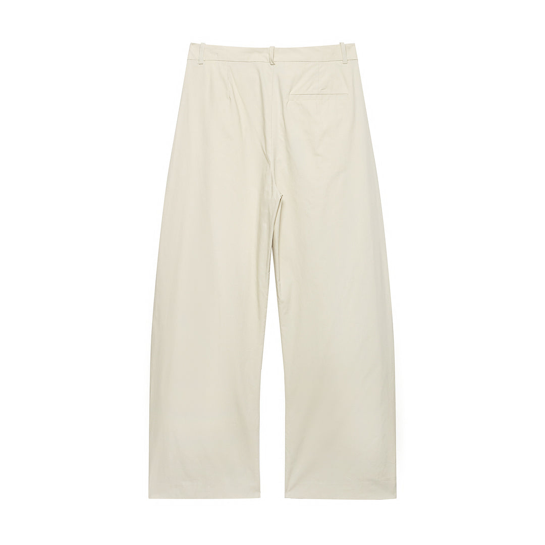Women Two-Piece Oversized Shirt and Wide Pleated Trousers Set Mune Fashion