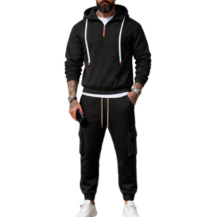 Men's Cargo Jogger Pants with multifunctional flap pockets, elastic waistband, and ribbed cuffs Mune Fashion