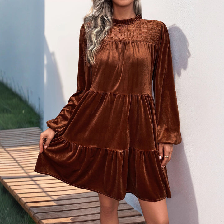 Women’s Playfully Cut Nightdress with Ruffles Mune Fashion