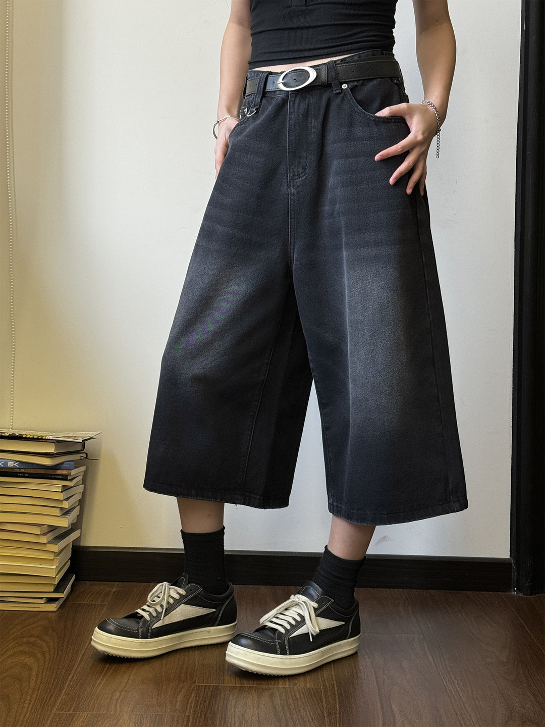 Women's Loose-Fitting Jeans Shorts Mune Fashion