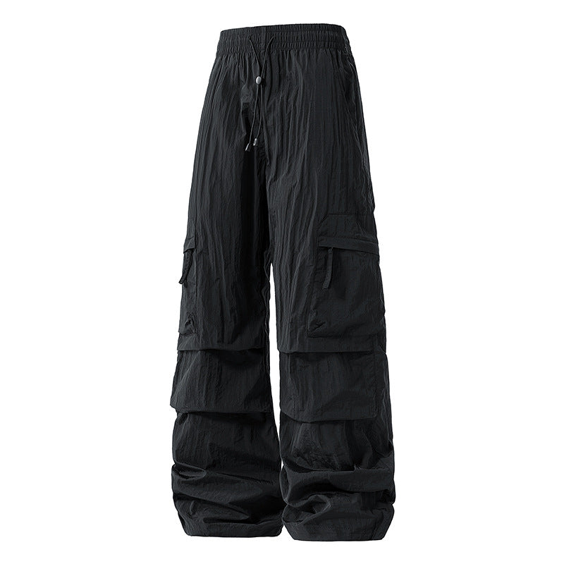 Women's cargo pants with elastic waistband
