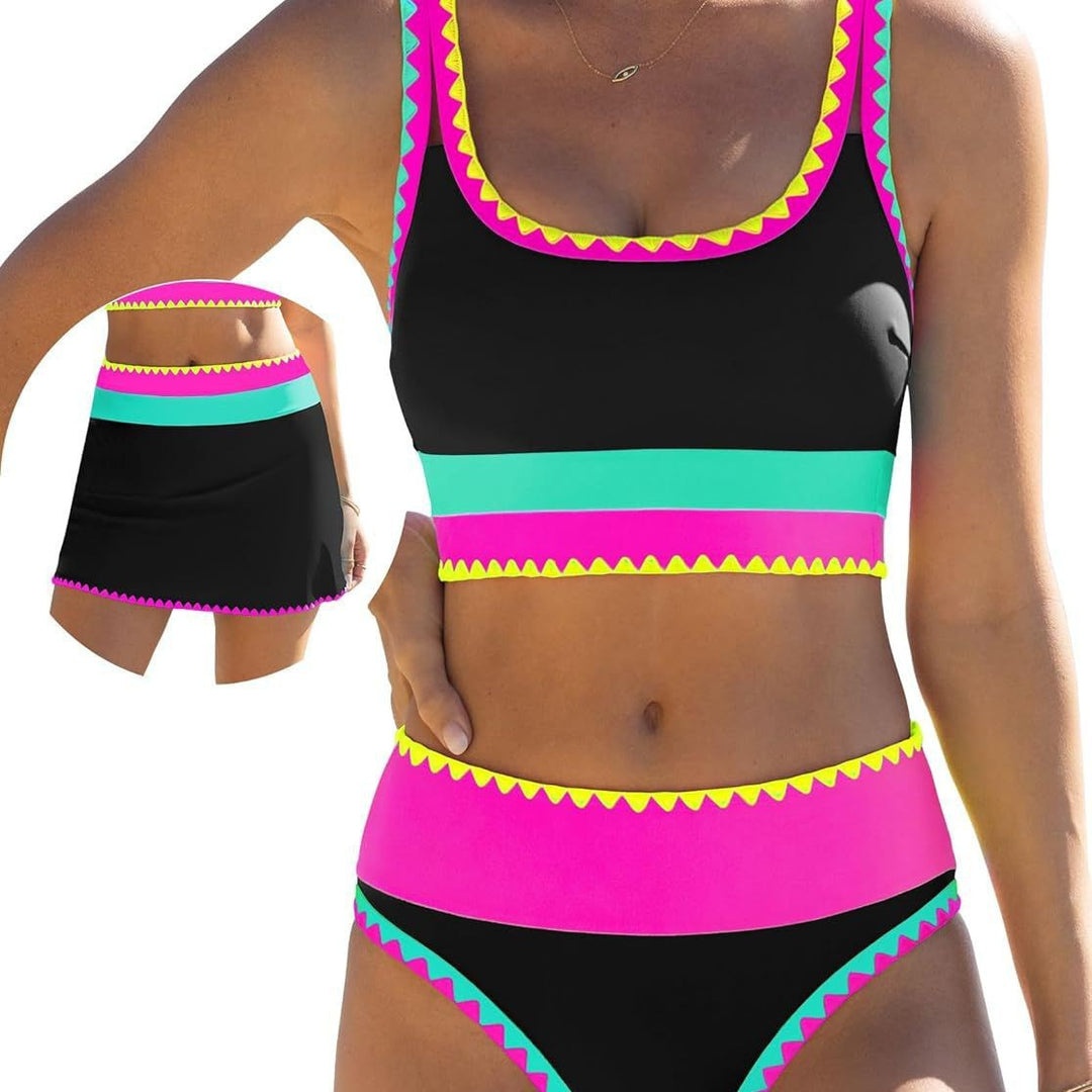 Women's Colorful Sporty Bikini Set Mune Fashion