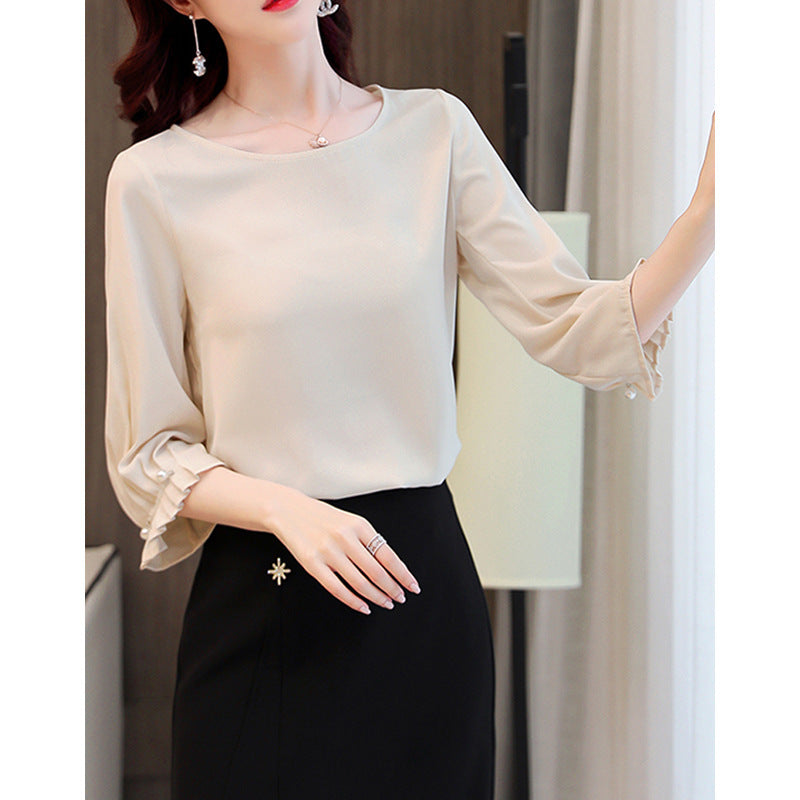 Women's Elegant Blouse with Puff Sleeves Mune Fashion