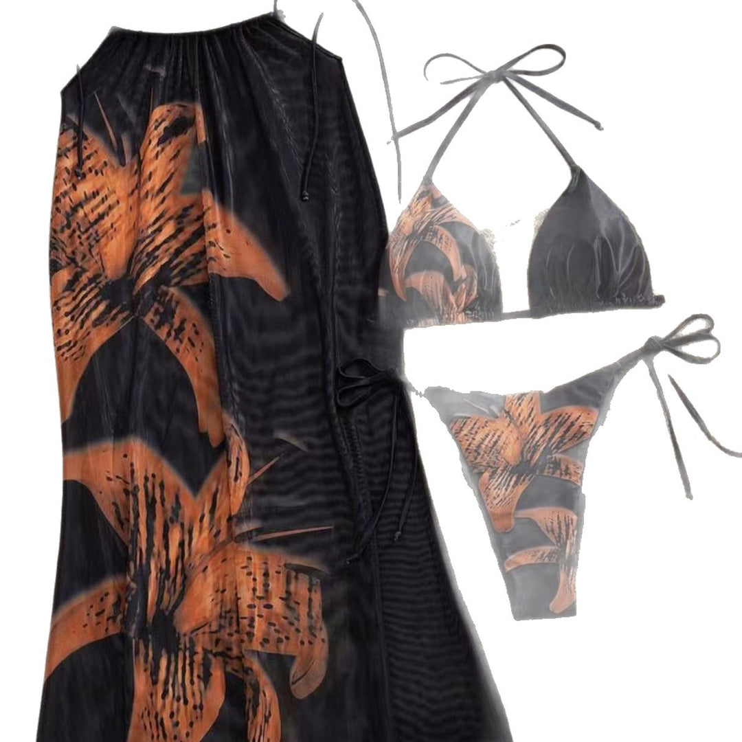 Women's bikini set with elegant coverage made of transparent fabric Mune Fashion