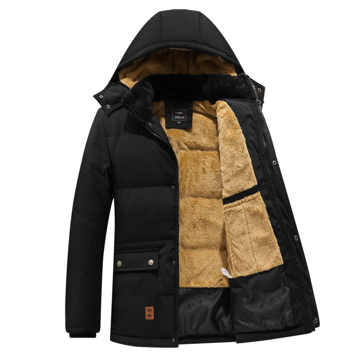 Men's thermo parka with cuddly teddy inner lining and windproof outer shell Mune Fashion