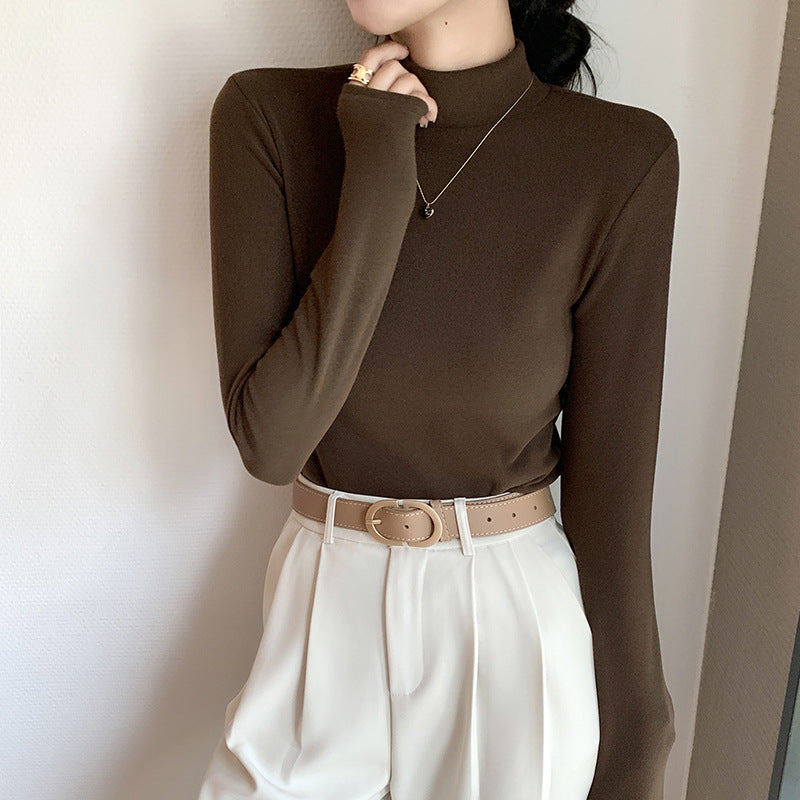 Women's long sleeve shirt with high collar Mune Fashion 1787619958