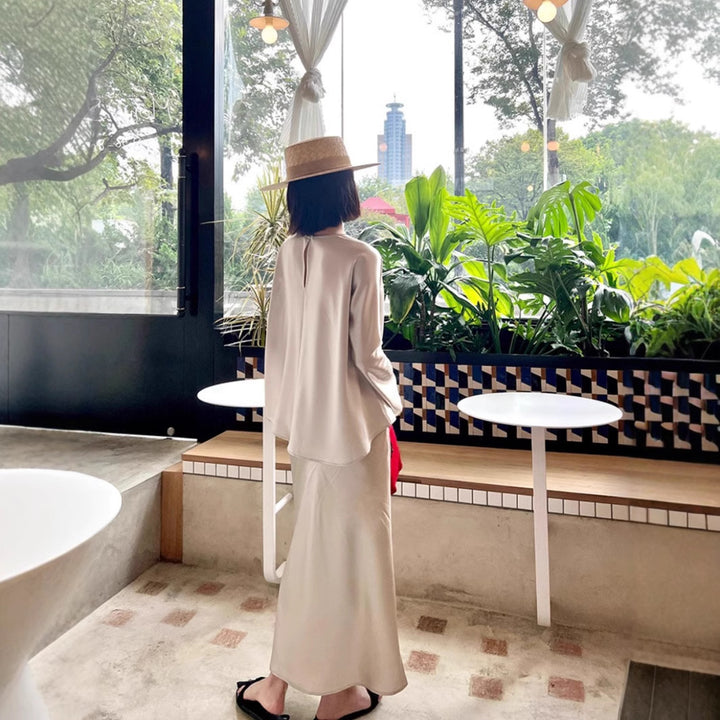 Women Elegant and airy long sleeve blouse Drune