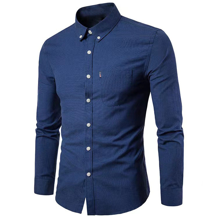 Men's tailored Oxford shirt with button-down collar and chest pocket Mune Fashion