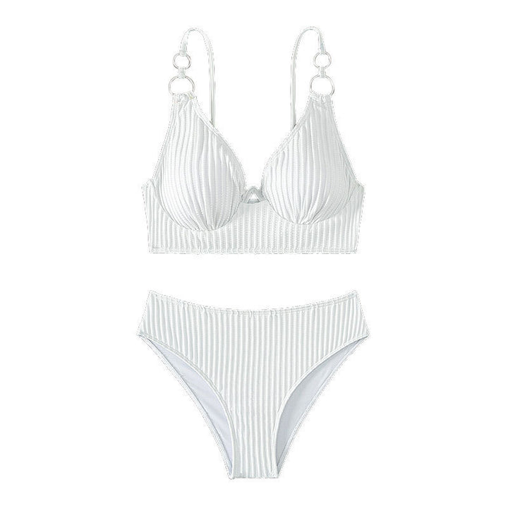 Ladies triangle bikini with stylish ring detail Mune Fashion