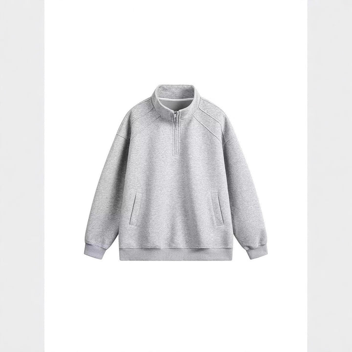 Ladies sporty pullover with stand-up collar Mune Fashion
