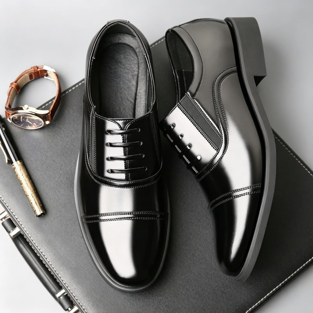 Men's Elegant and Glossy Dress Shoes Mune Fashion