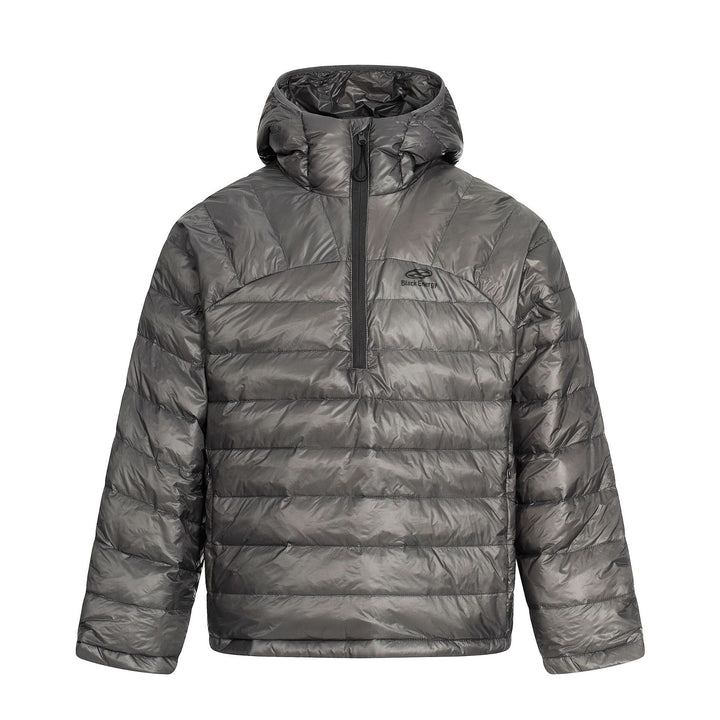 Men's short cut padded half-zip puffer with stand-up hood and ultra-light insulation Mune Fashion