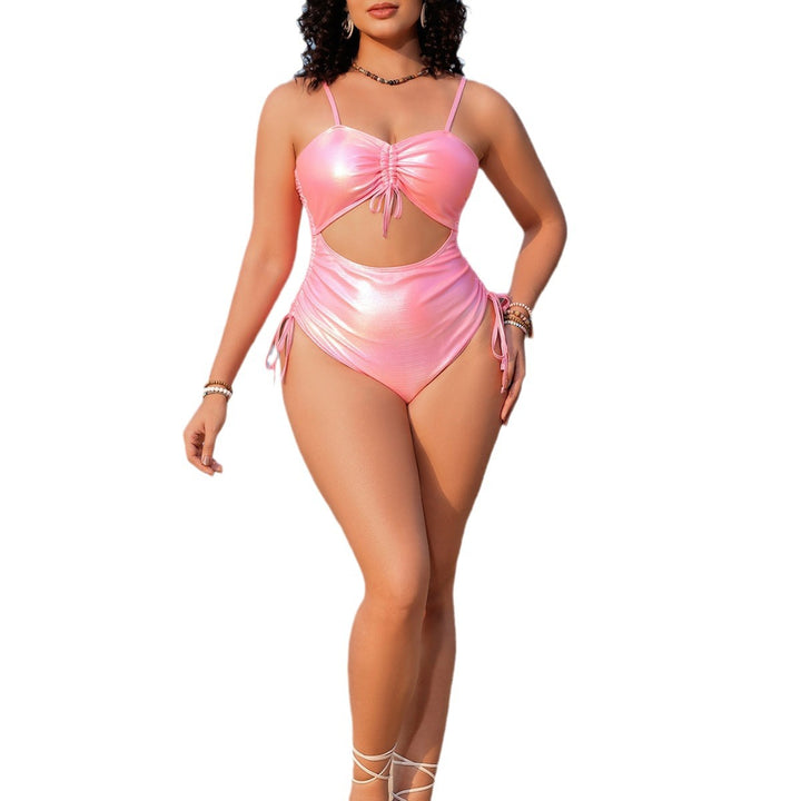 Women's One-Piece Swimsuit with Exciting Cut-Out and Ruffles Mune Fashion