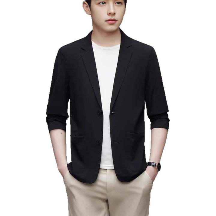 Men's Stylish Blazer with High Collar Mune Fashion