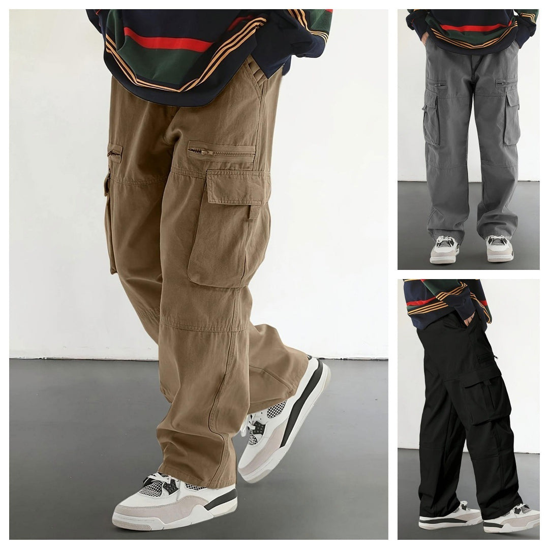 Men's sporty training pants with zipper Mune Fashion
