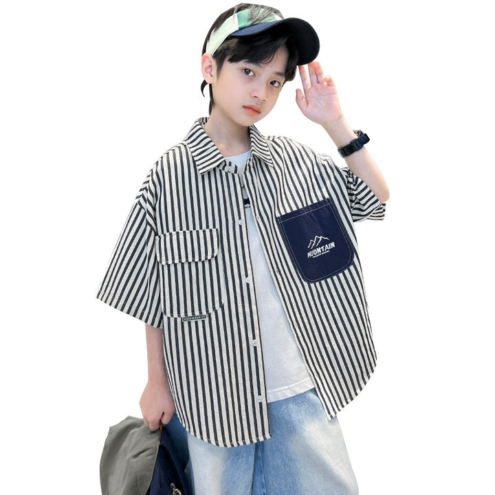 Boys Short Sleeve Shirt Mune Fashion