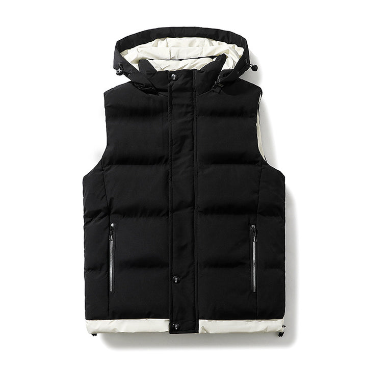 Men's multifunctional quilted vest with hood Mune Fashion