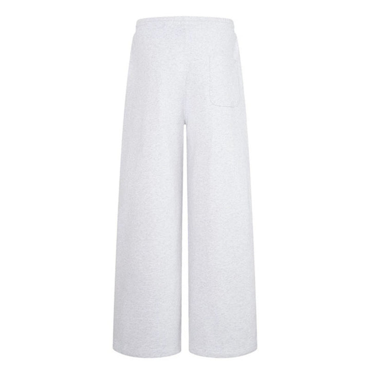 Women's Extra Wide Cotton Palazzo Sweatpants with High Comfort Waistband, Drawstring and Straight Leg Mune Fashion