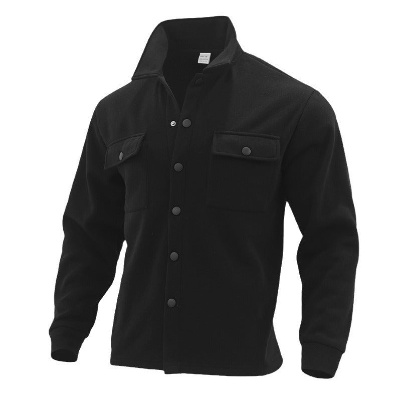 Men's Overshirt-Jacket in Shacket Style with Patch Chest Pockets Mune Fashion