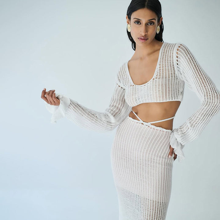 Ladies elegant and translucent beach set Mune Fashion