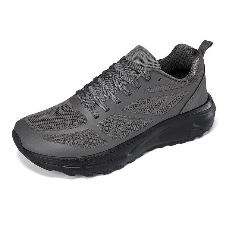 Men's cushioned running sneakers with shock-absorbing midsole and structured rubber outsole Mune Fashion