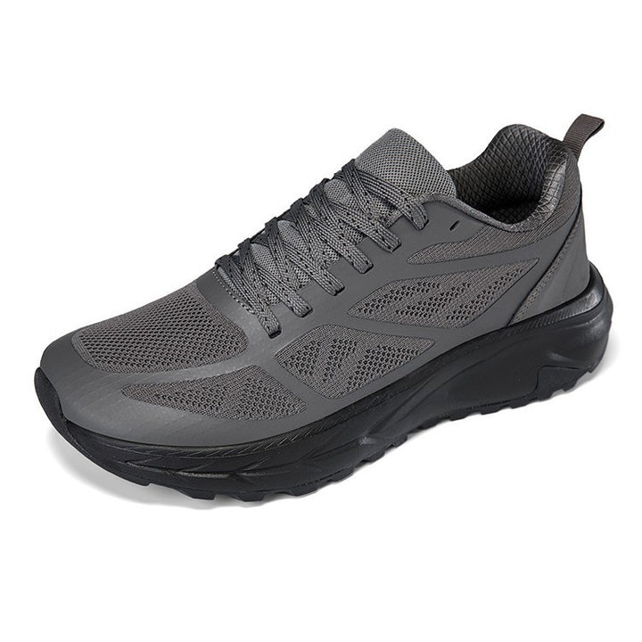 Men's cushioned running sneakers with shock-absorbing midsole and structured rubber outsole Mune Fashion