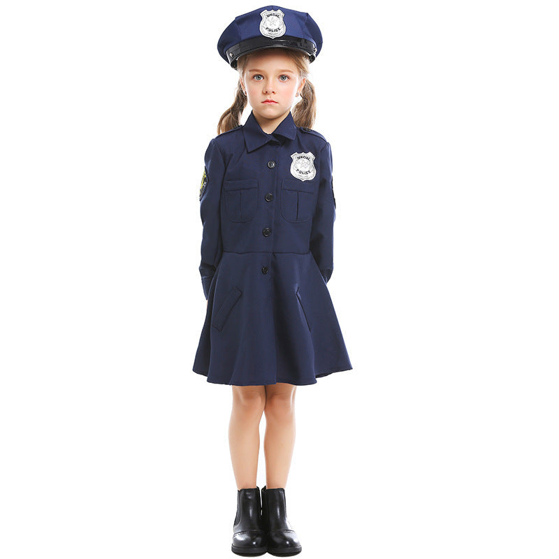 Women's Police Costume with Skirt and Cap Mune Fashion