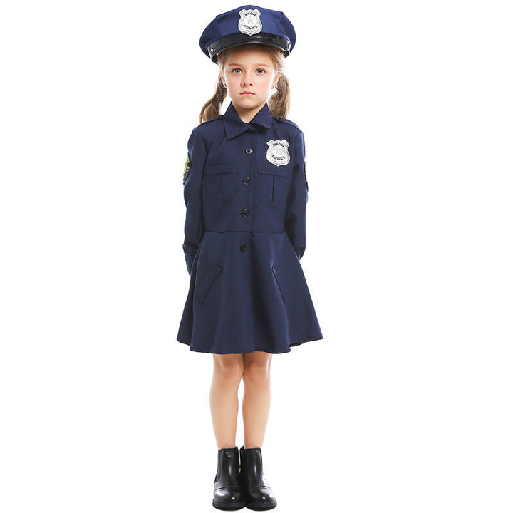 Women's Police Costume with Skirt and Cap Mune Fashion