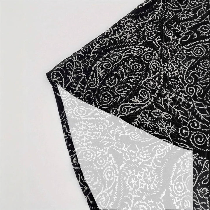 Women's Lightweight Open Kimono Cardigan with Paisley Print Mune Fashion