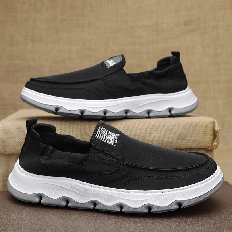 Men's elegant slip-on sneaker with elastic entry and shock-absorbing wave sole Mune Fashion