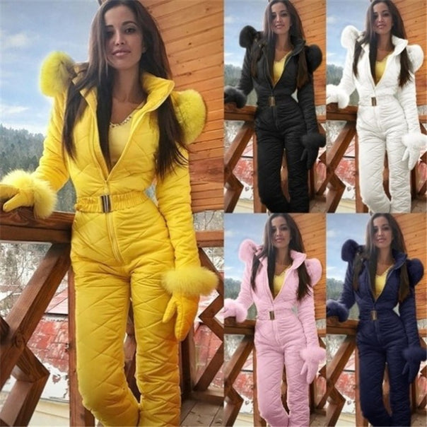 Elegant Women's Winter Jumpsuit Warm
