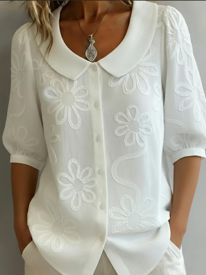 Women's blouse with floral pattern Mune Fashion