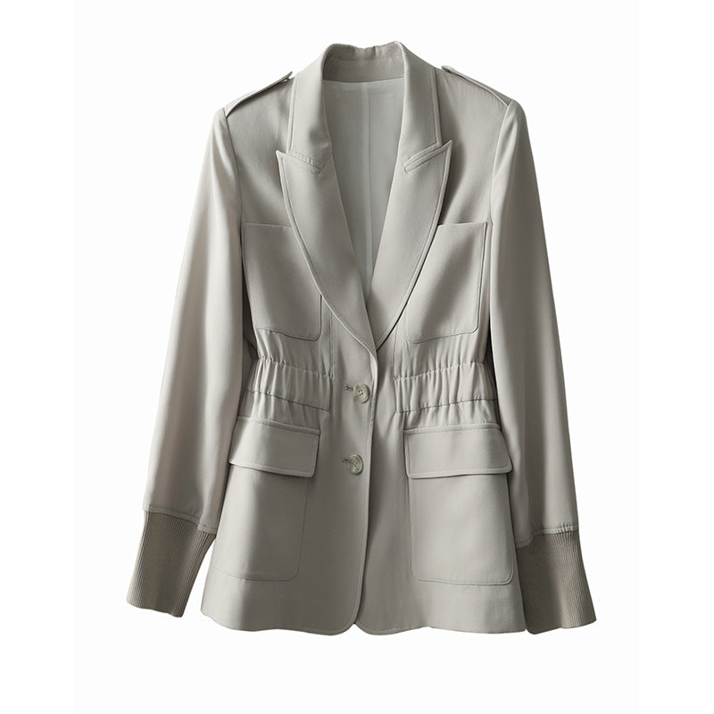 Ladies Elegant Tailored Blazer with Pockets Mune Fashion