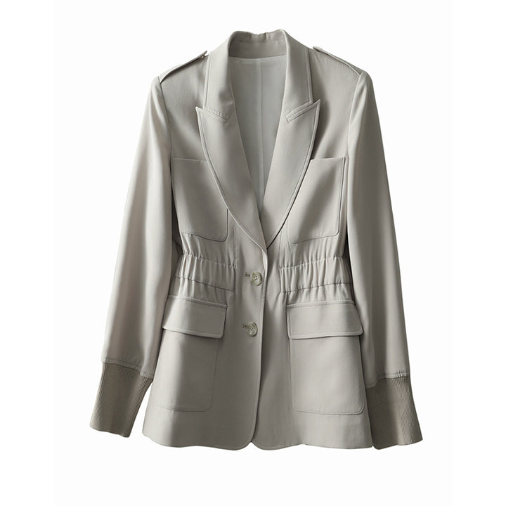 Ladies Elegant Tailored Blazer with Pockets Mune Fashion