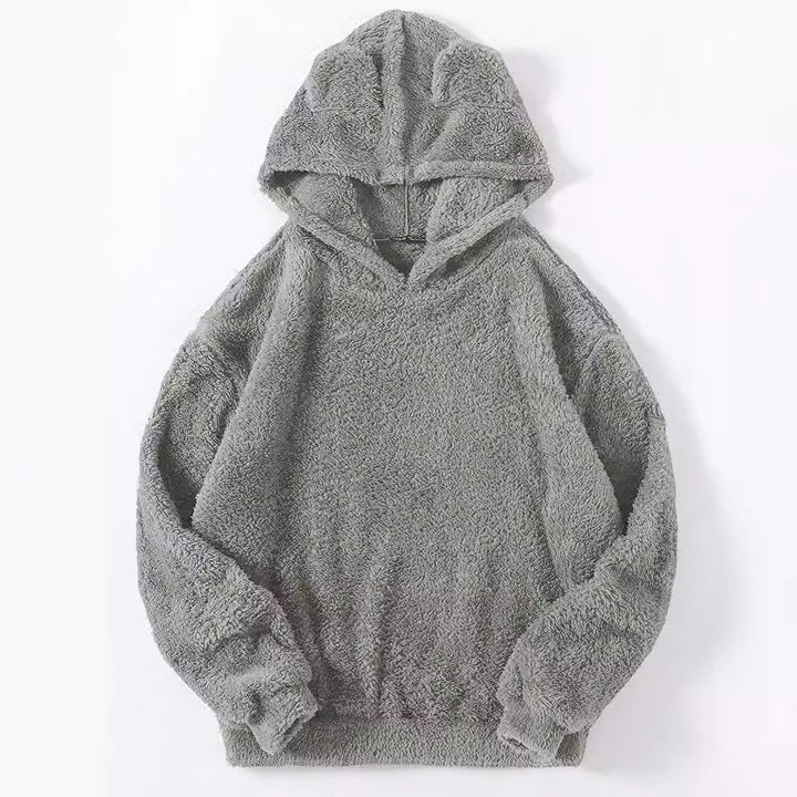 Ladies teddy hoodie with ears, elastic waistband and extra soft plush Mune Fashion