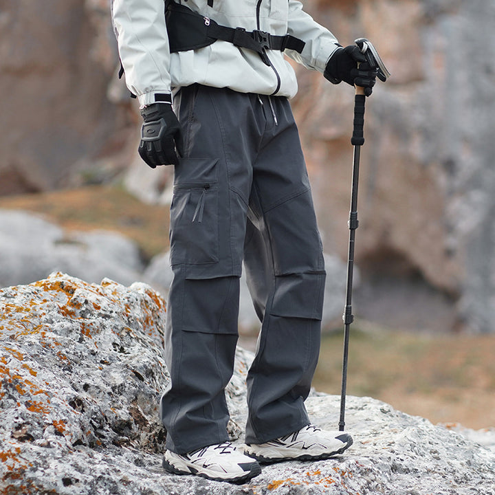 Men's Robust Water-Repellent Trekking Pants with Cargo Pockets Mune Fashion