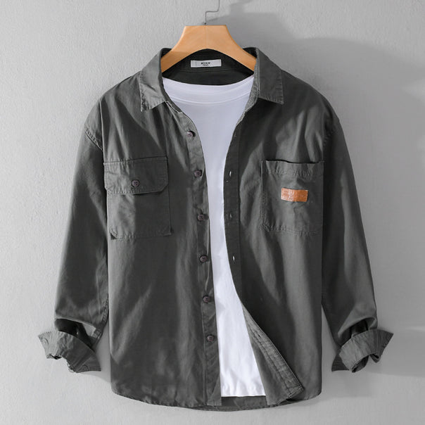 Men's overshirt jacket in utility style with chest pockets Mune Fashion