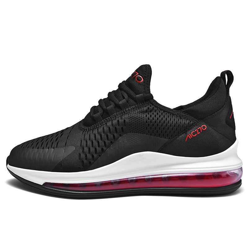 Men's Modern Air-Cushion City-Run Sneaker with Ventilated Mesh and TPU Support Structure Mune Fashion