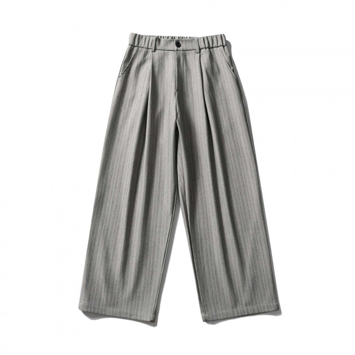 Ladies wide pleat trousers with high waistband, shortened culotte silhouette and elastic back Mune Fashion