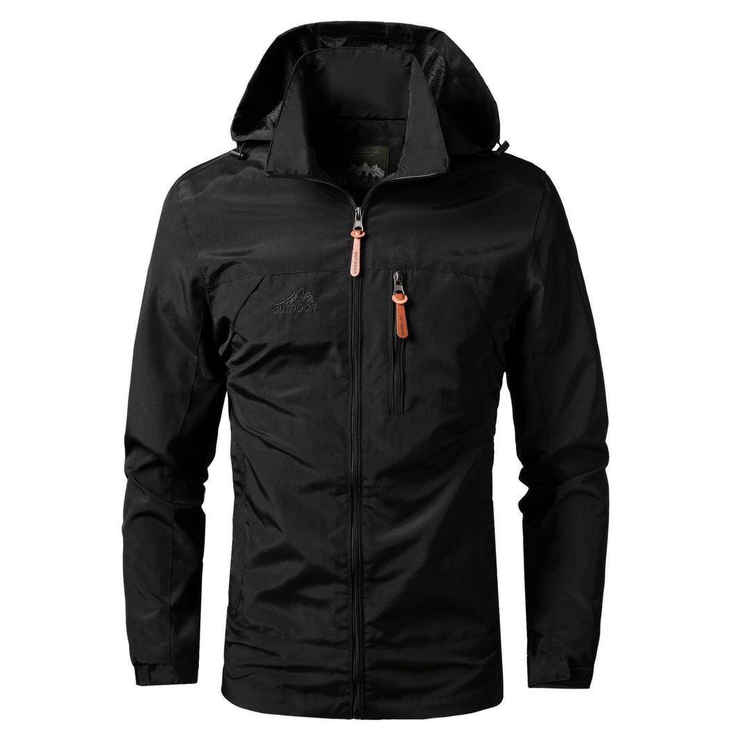 Men's Lightweight Outdoor Hooded Parka with Breathable Mesh Lining and Chest Zip Mune Fashion