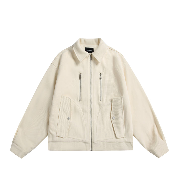 Unisex Boxy Blouson Jacket with technical double zip and oversized silhouette Mune Fashion