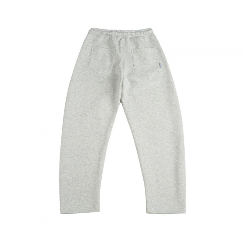 Unisex Wide Tech Jogging Pants with Diagonal Seam Design, Elastic Waistband and Drawstring Mune Fashion