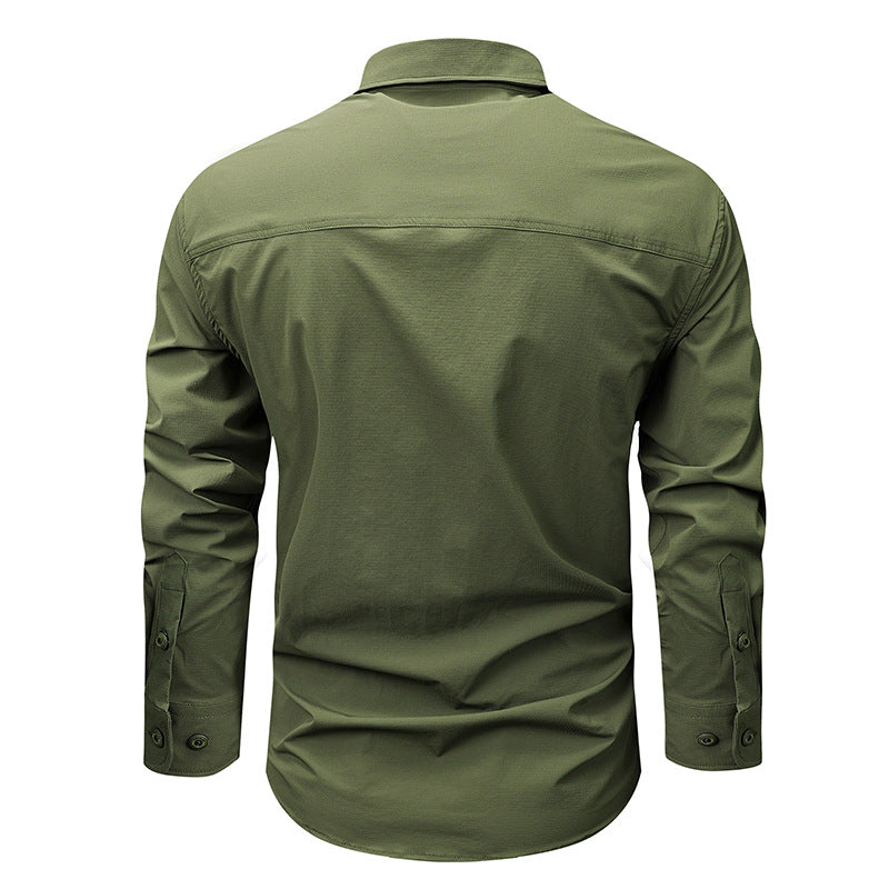 Men's Nano robust ripstop field shirt with chest flaps and zip pocket Mune Fashion