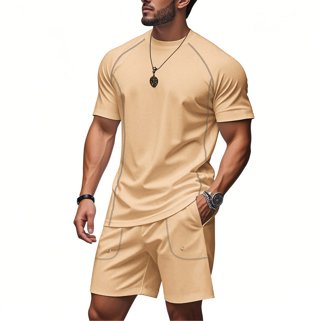 Men's sporty two-piece set made of breathable functional jersey with raglan sleeves Mune Fashion