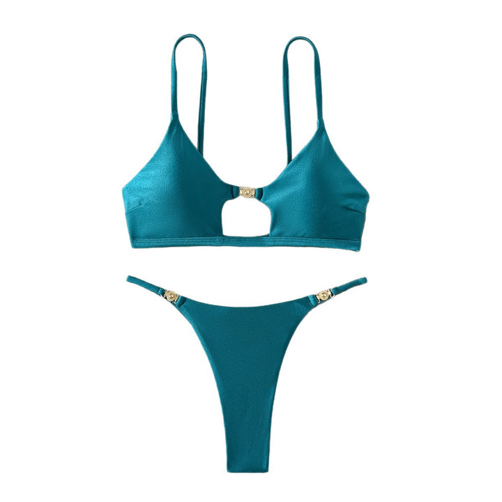 Women's bikini with fashionable cut-out and golden accents Mune Fashion