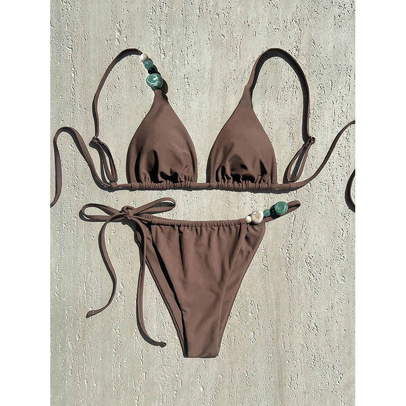 Women's Triangle Bikini with adjustable straps and elegant elements Mune Fashion